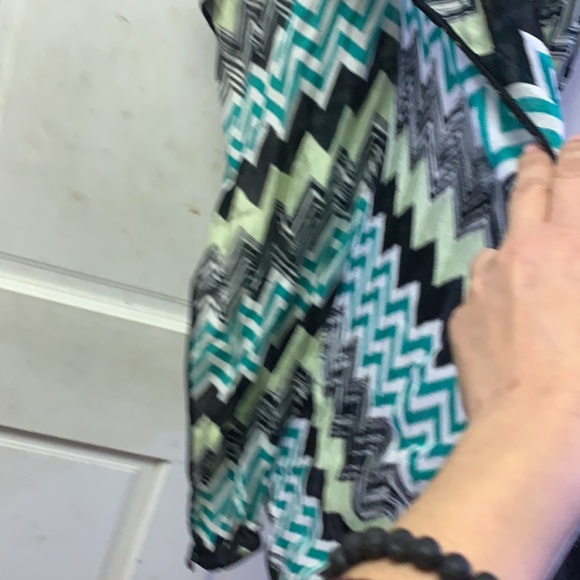 Missoni mare gorgeous greens and black cover up dress